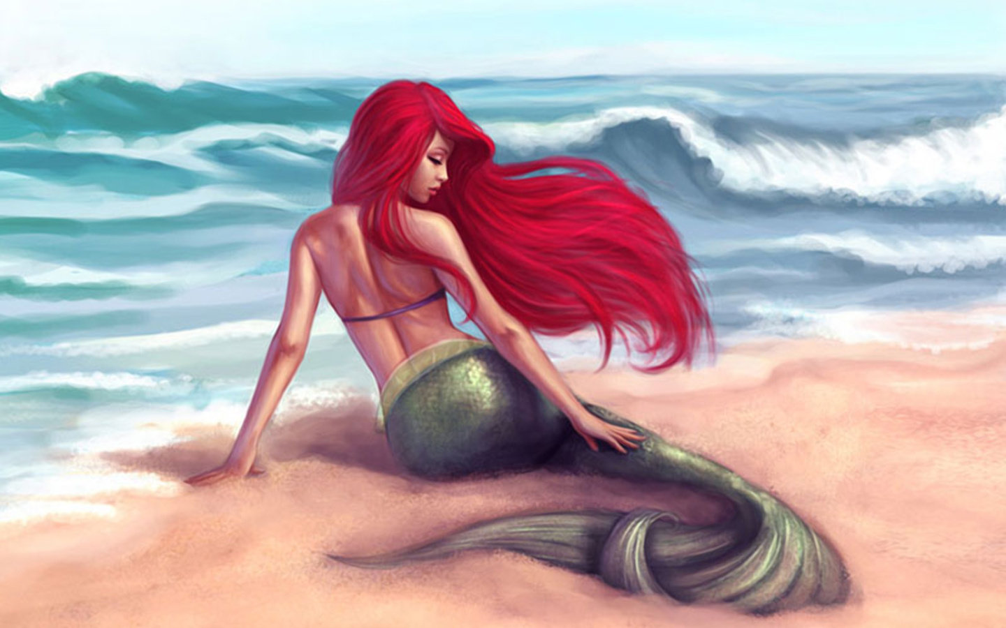 Download hd 1440x900 Mermaid computer background ID:329371 for free