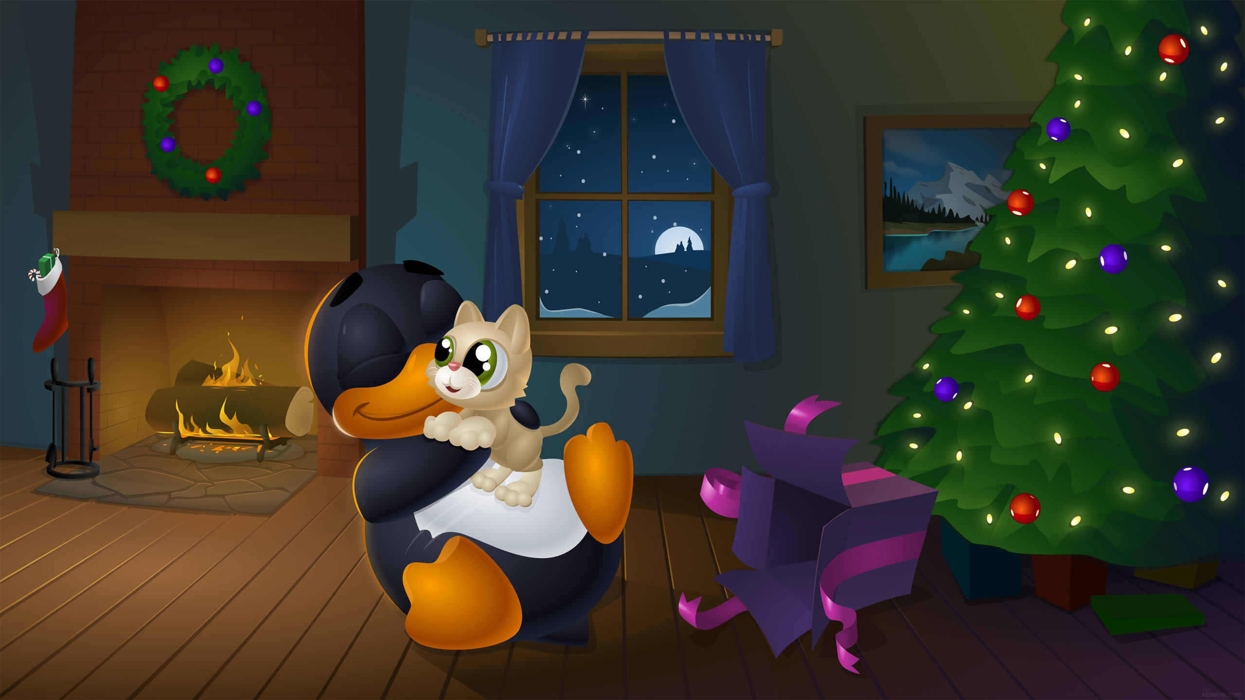 Download hd 2560x1440 Christmas Tree desktop wallpaper ID:434843 for free