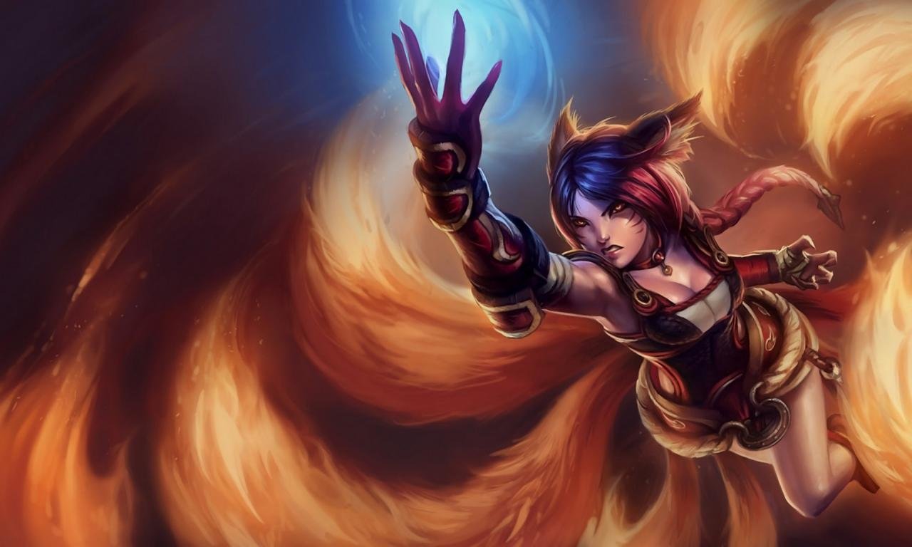 Download hd 1280x768 Ahri (League Of Legends) desktop background ID:171988 for free