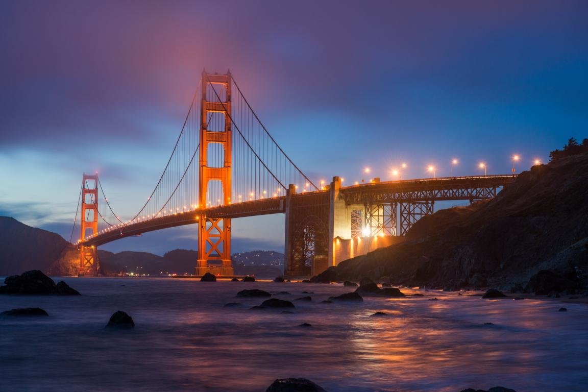 Free download Golden Gate background ID:494603 hd 1152x768 for PC