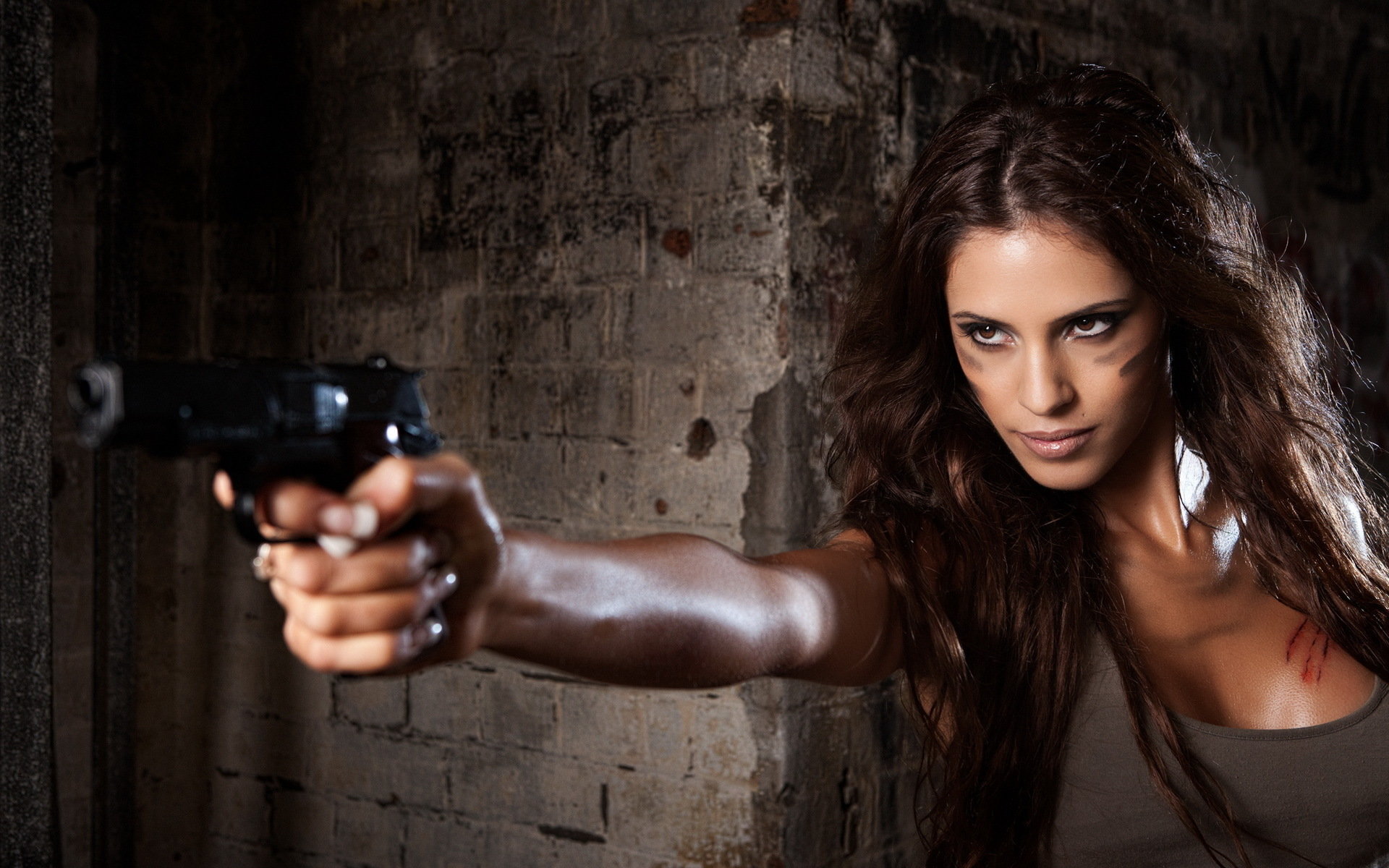 Download hd 1920x1200 Girls with Guns desktop background ID:226176 for free