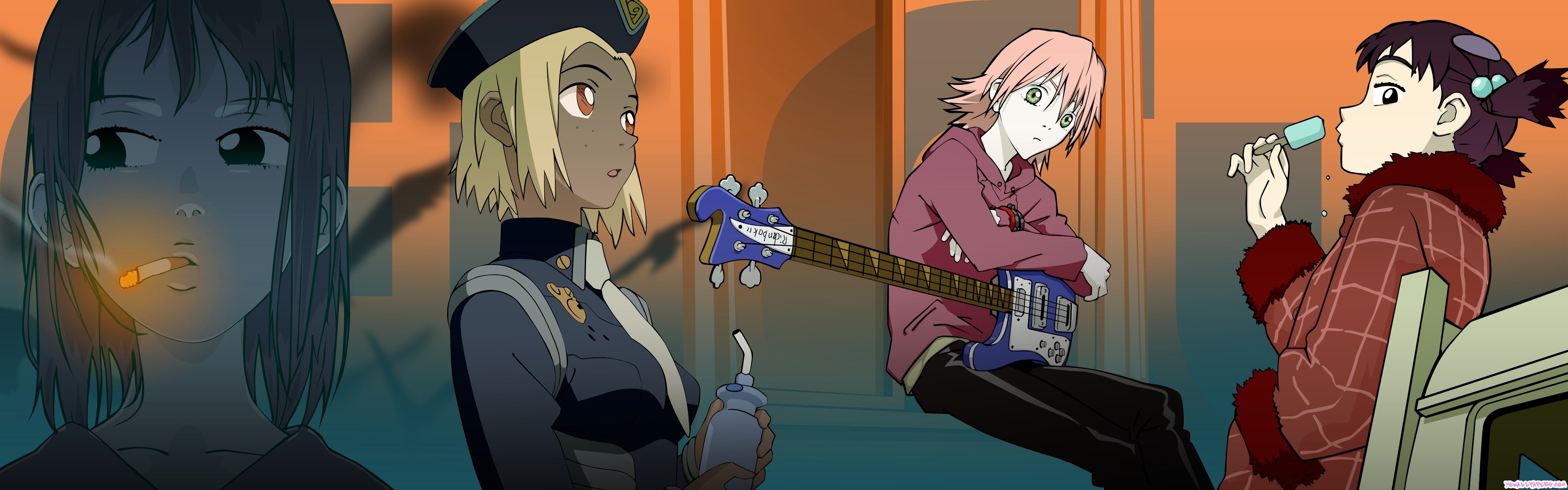 Best FLCL background ID:339552 for High Resolution dual screen 3840x1200 computer