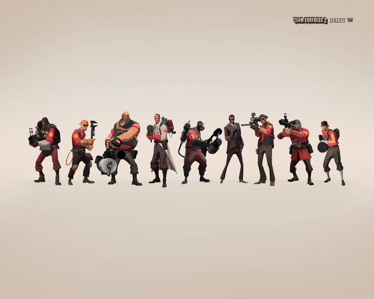 Team Fortress 2 (TF2) HD Backgrounds for 1280x1024 desktop.