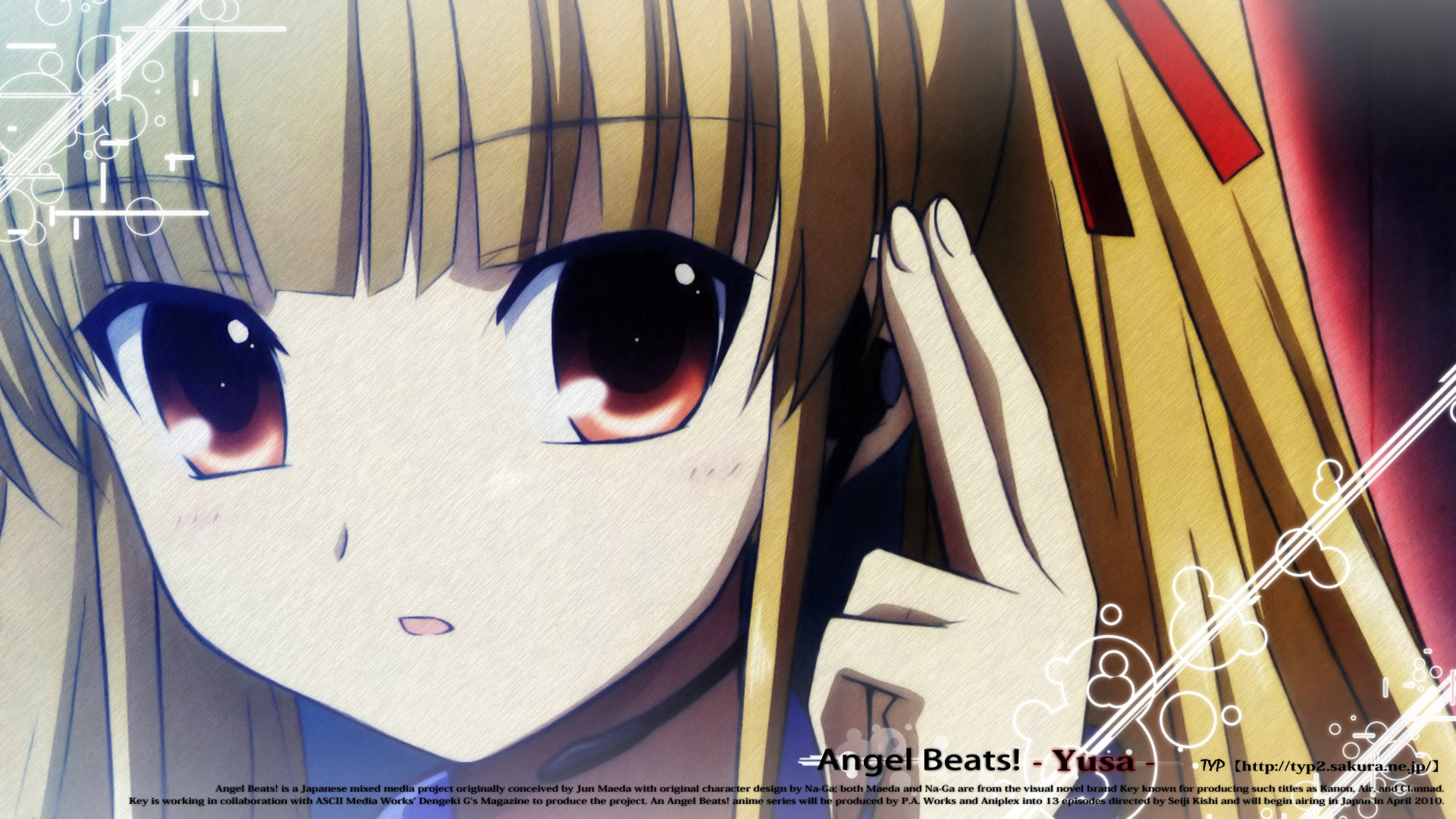 High resolution Yusa (Angel Beats!) hd 1080p wallpaper ID:235329 for desktop