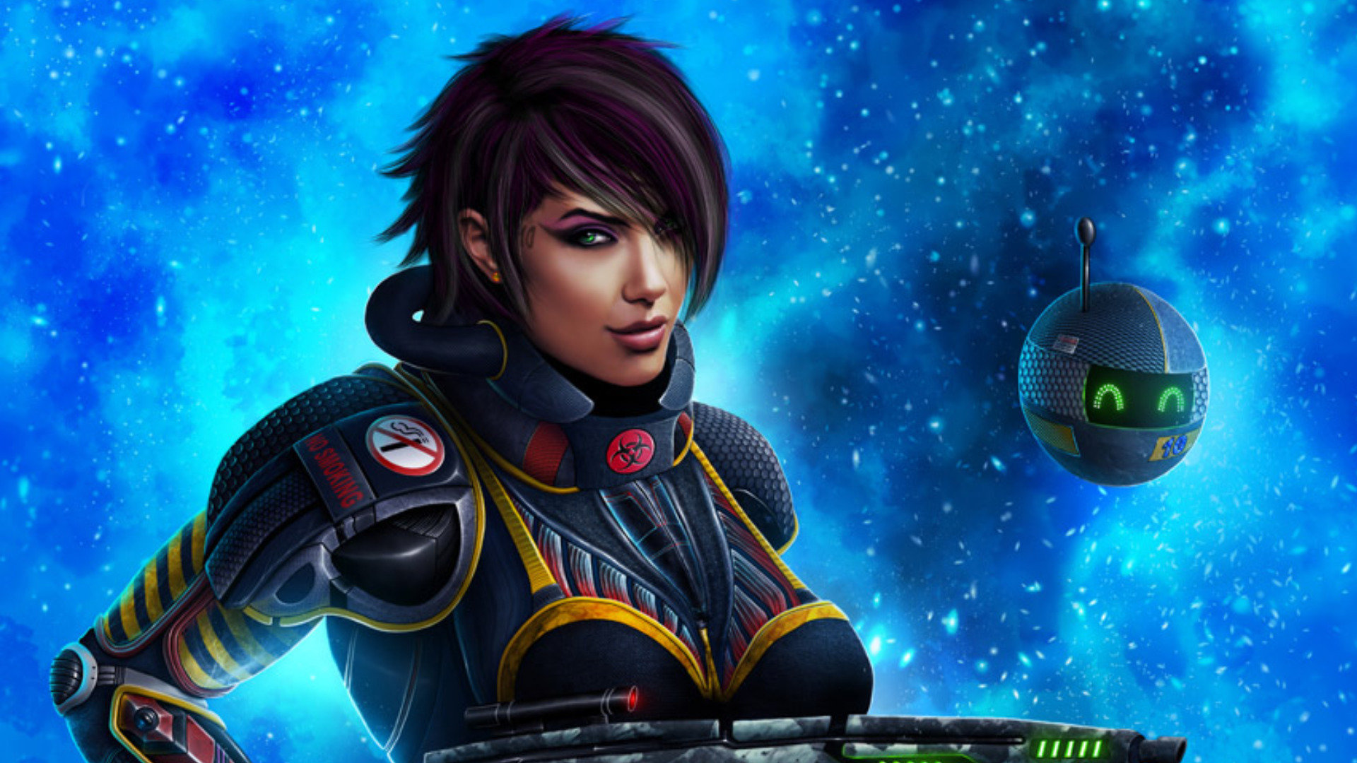 Download full hd 1920x1080 Space girl PC wallpaper ID:71904 for free