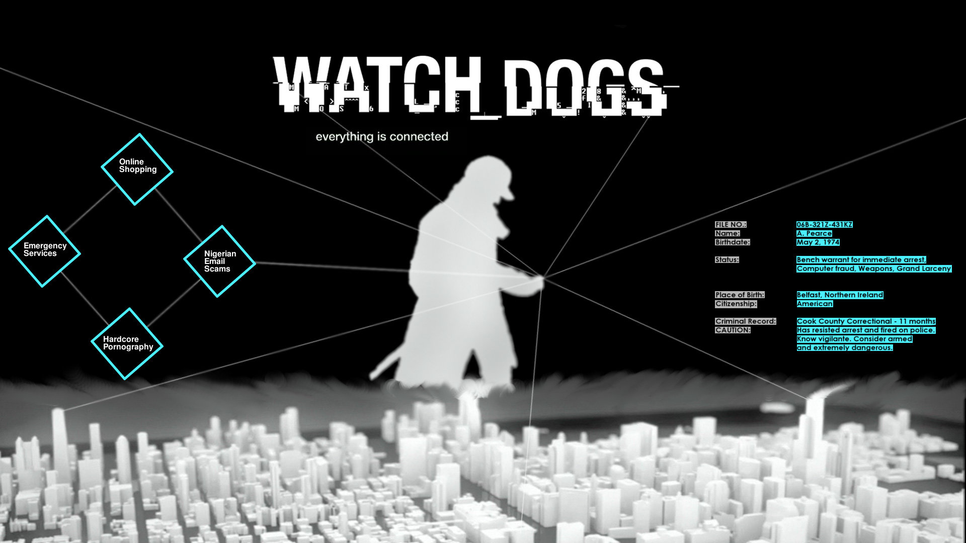 High resolution Watch Dogs 1080p background ID:117279 for computer