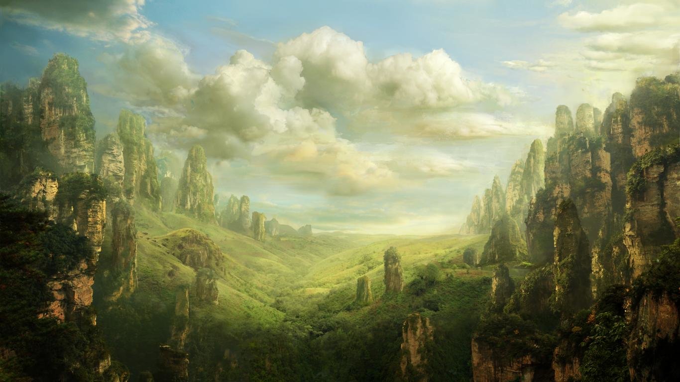 Best Fantasy landscape background ID:143301 for High Resolution hd 1366x768 desktop