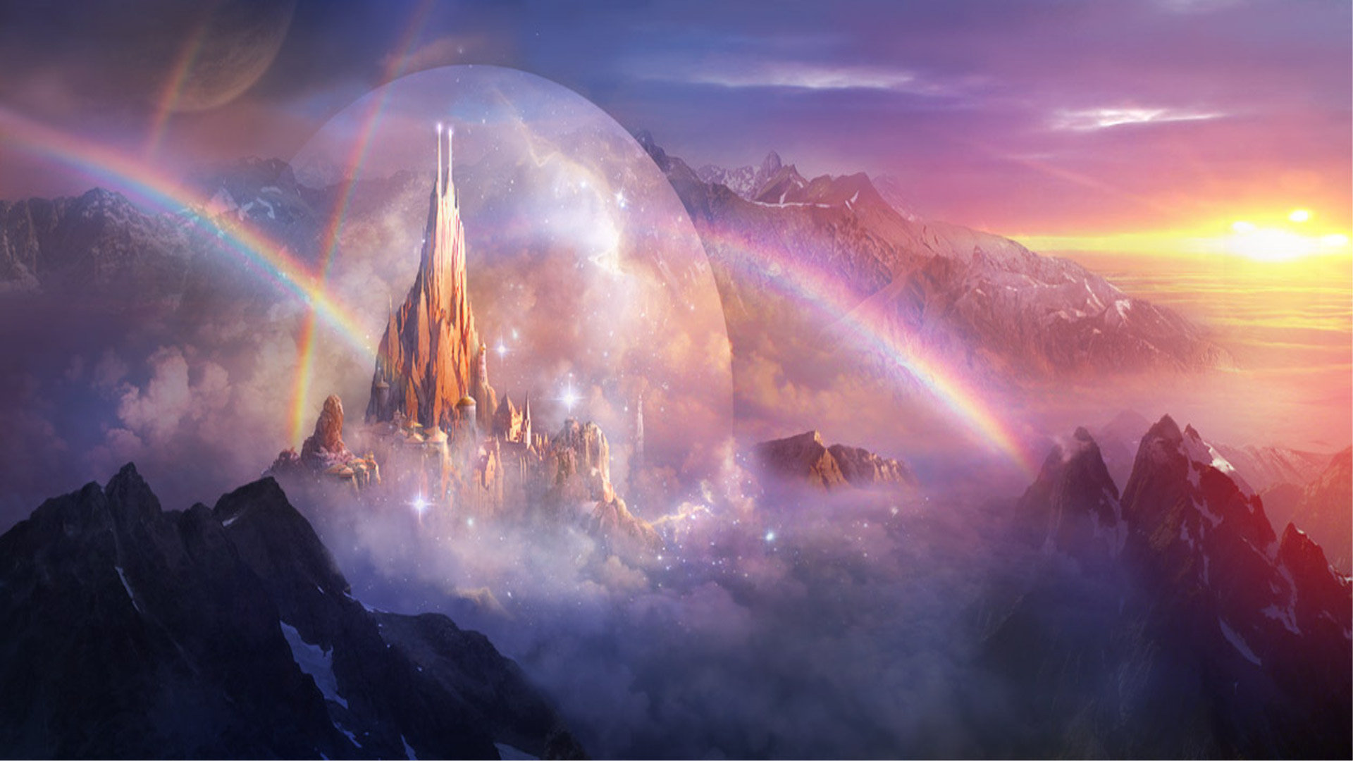 Free Fantasy castle high quality background ID:236286 for hd 1080p PC