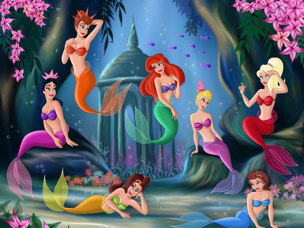 Awesome Little Mermaid free background ID:321498 for hd 1024x768 PC