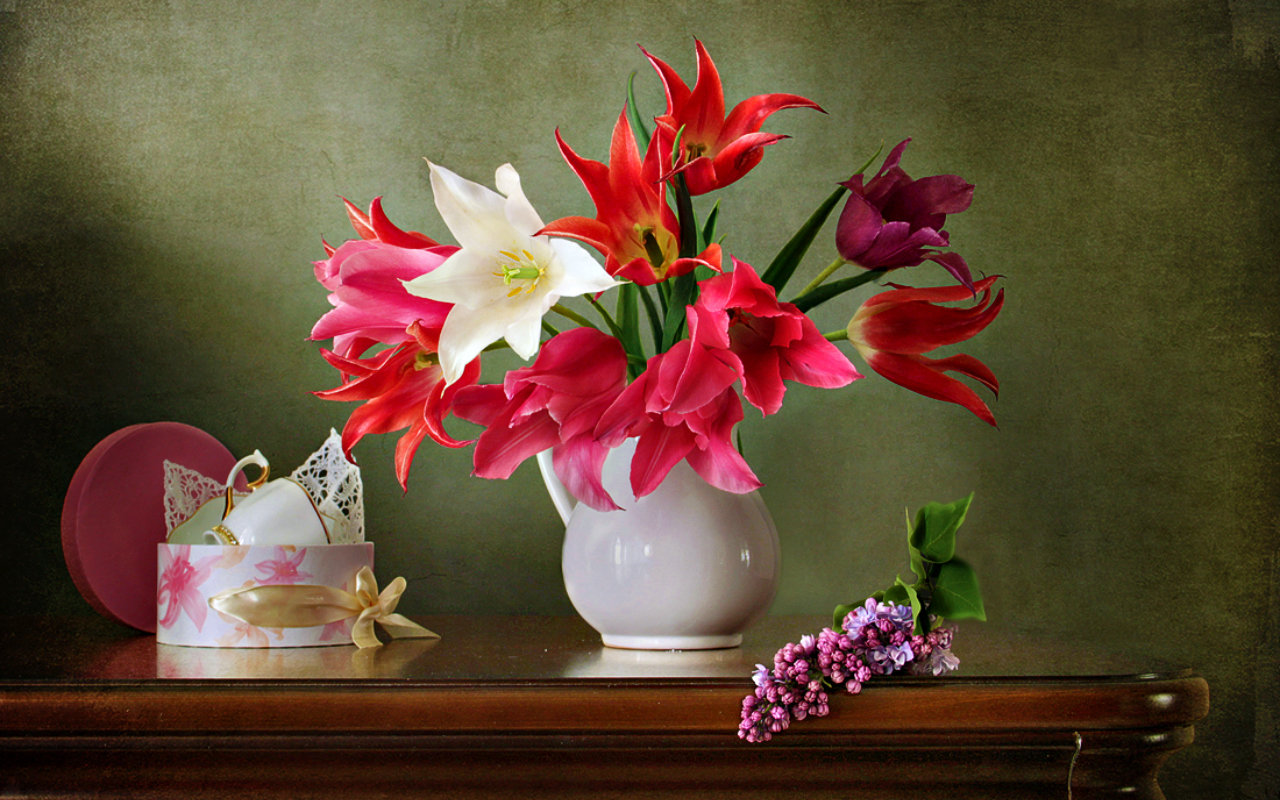 Download hd 1280x800 Flower bouquet desktop wallpaper ID:179991 for free