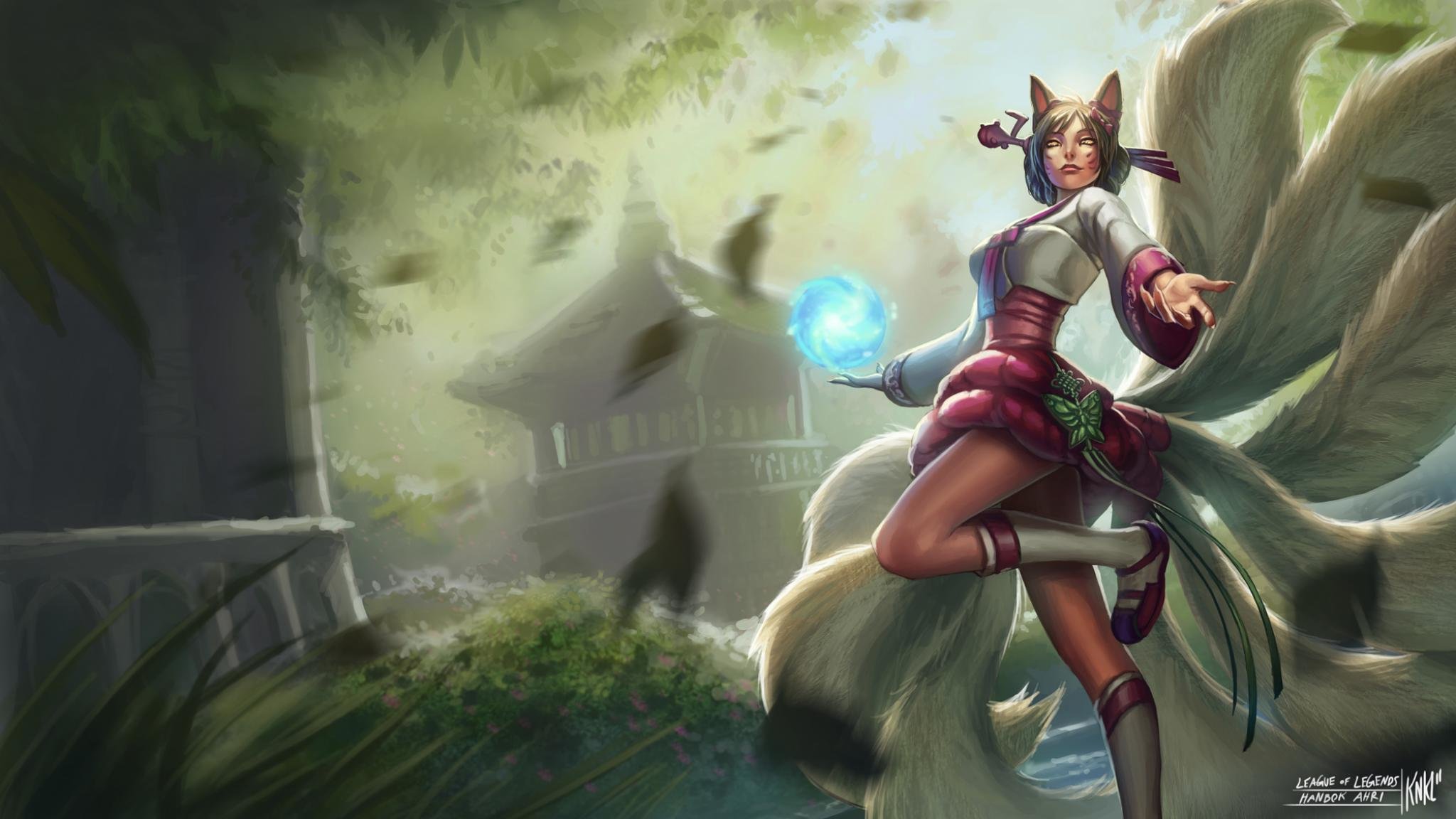 Free Ahri (League Of Legends) high quality background ID:172866 for hd 2048x1152 computer