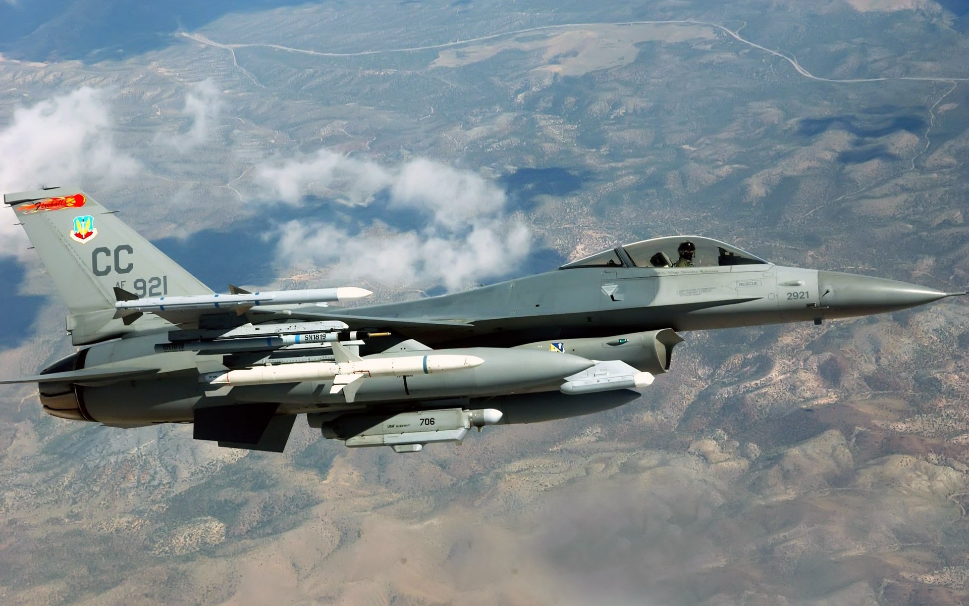 High resolution General Dynamics F-16 Fighting Falcon hd 1920x1200 background ID:175098 for PC