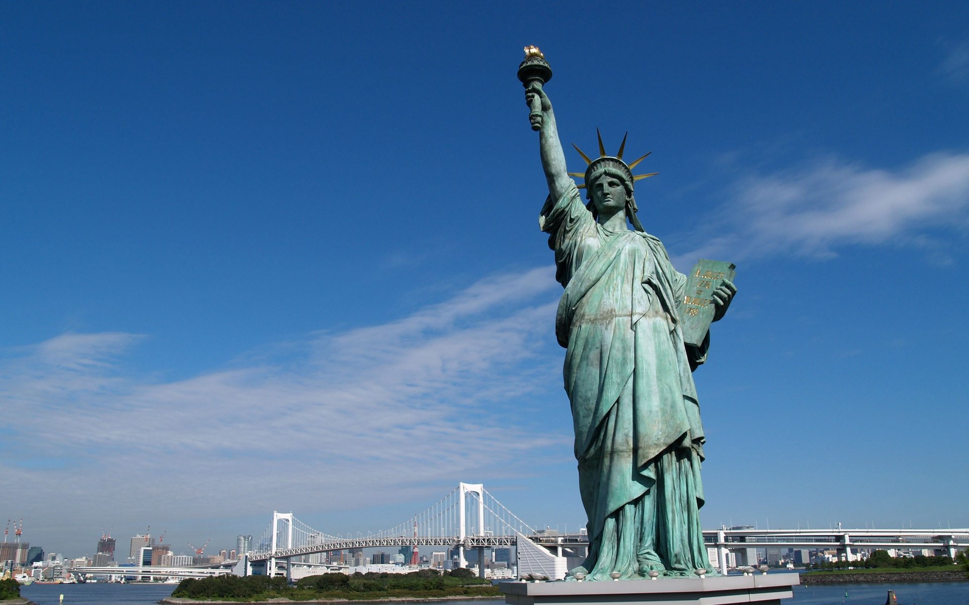 High resolution Statue Of Liberty hd 1920x1200 background ID:475980 for PC