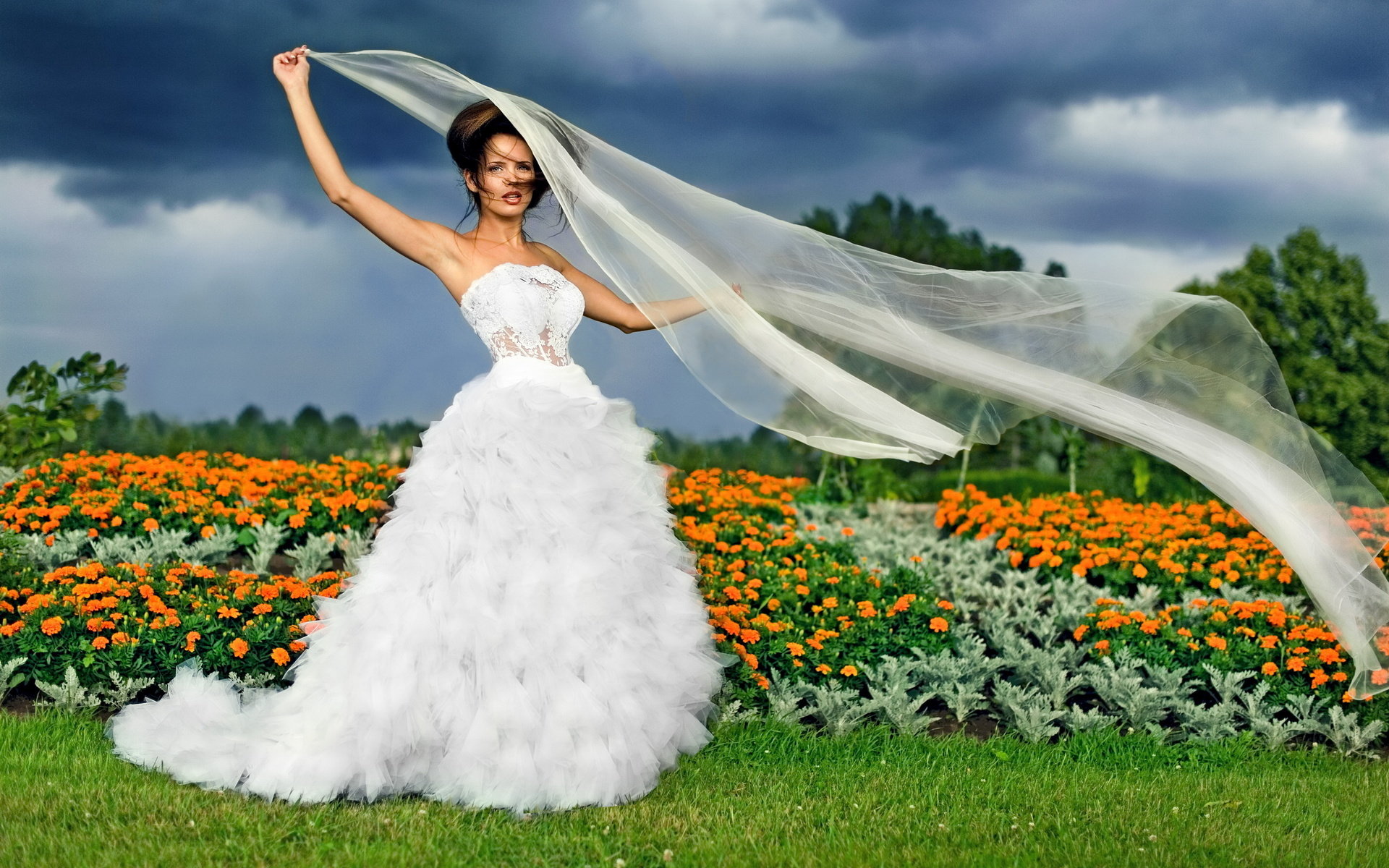 Free download Bride in wedding dress background ID:465897 hd 1920x1200 for computer