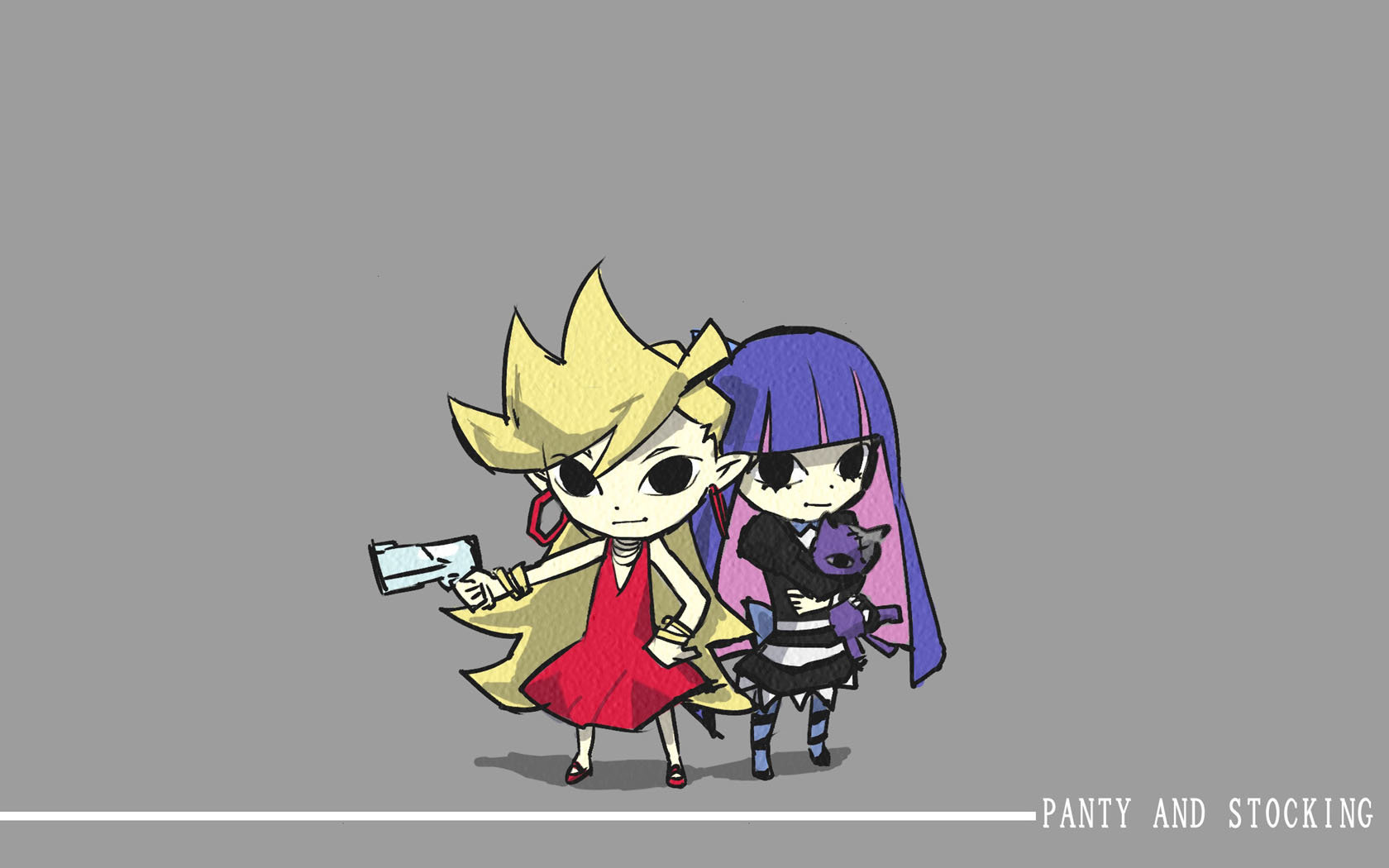Download hd 1680x1050 Panty and Stocking With Garterbelt desktop background ID:185137 for free