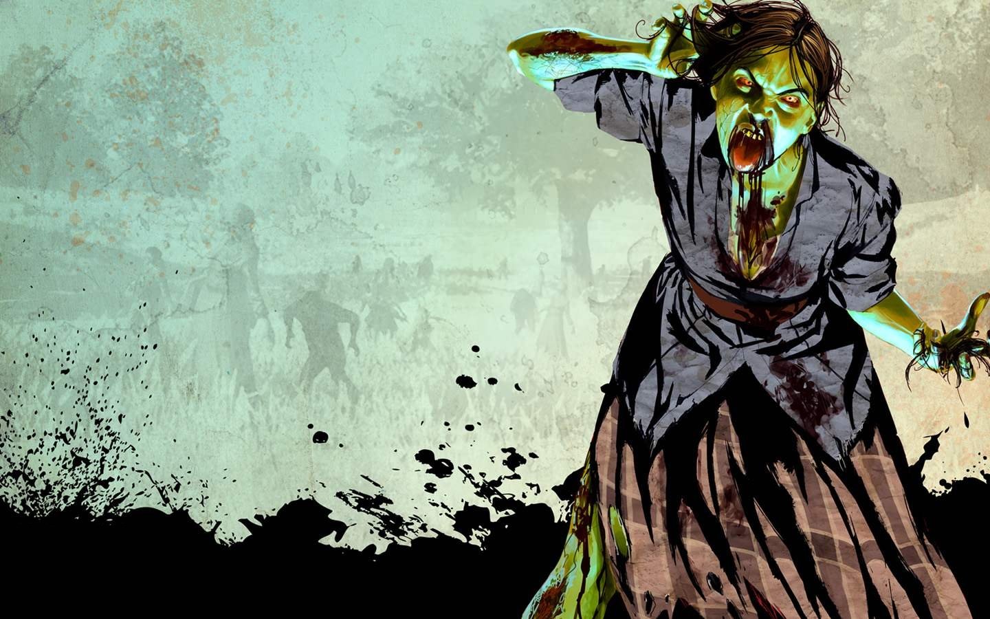 Awesome Zombie free wallpaper ID:241271 for hd 1440x900 PC