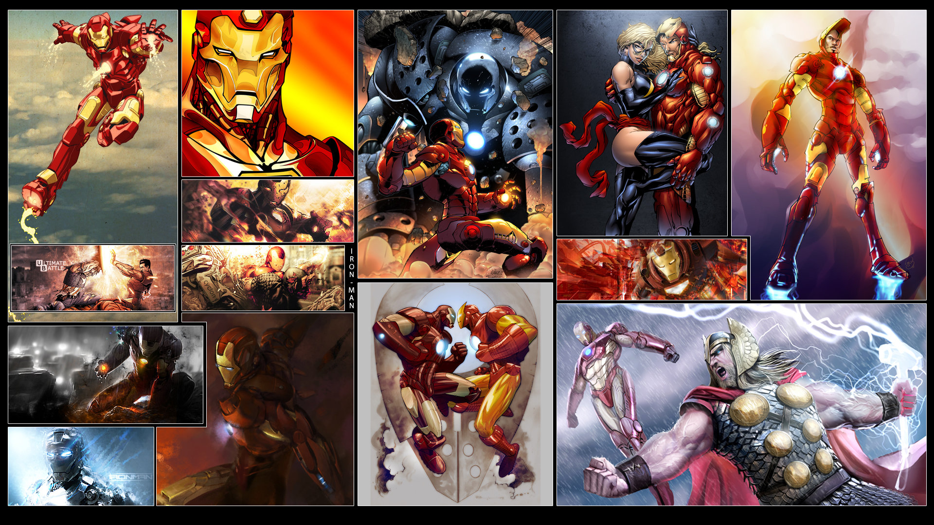Free Iron Man comics high quality background ID:322878 for hd 1080p PC