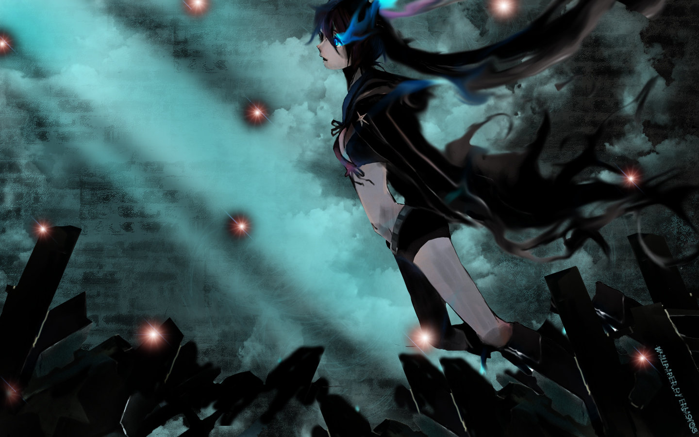 High resolution Black Rock Shooter hd 1440x900 wallpaper ID:454320 for PC