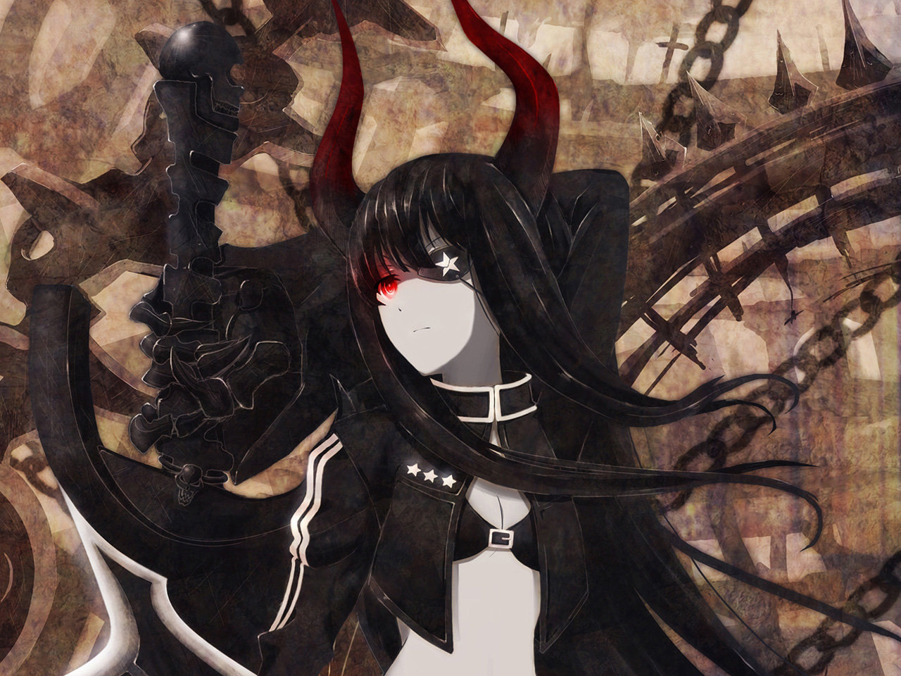 Best Black Rock Shooter background ID:454812 for High Resolution hd 1280x960 computer