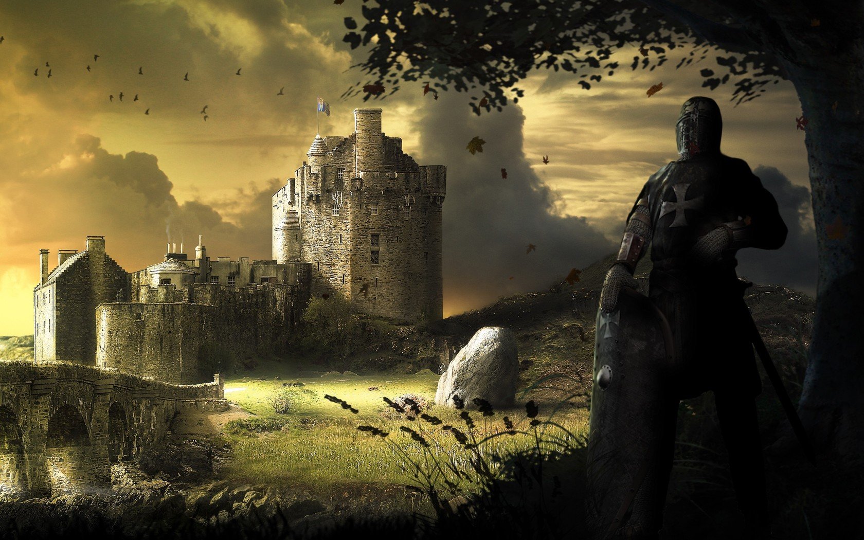 Free download Fantasy castle background ID:236408 hd 1680x1050 for computer