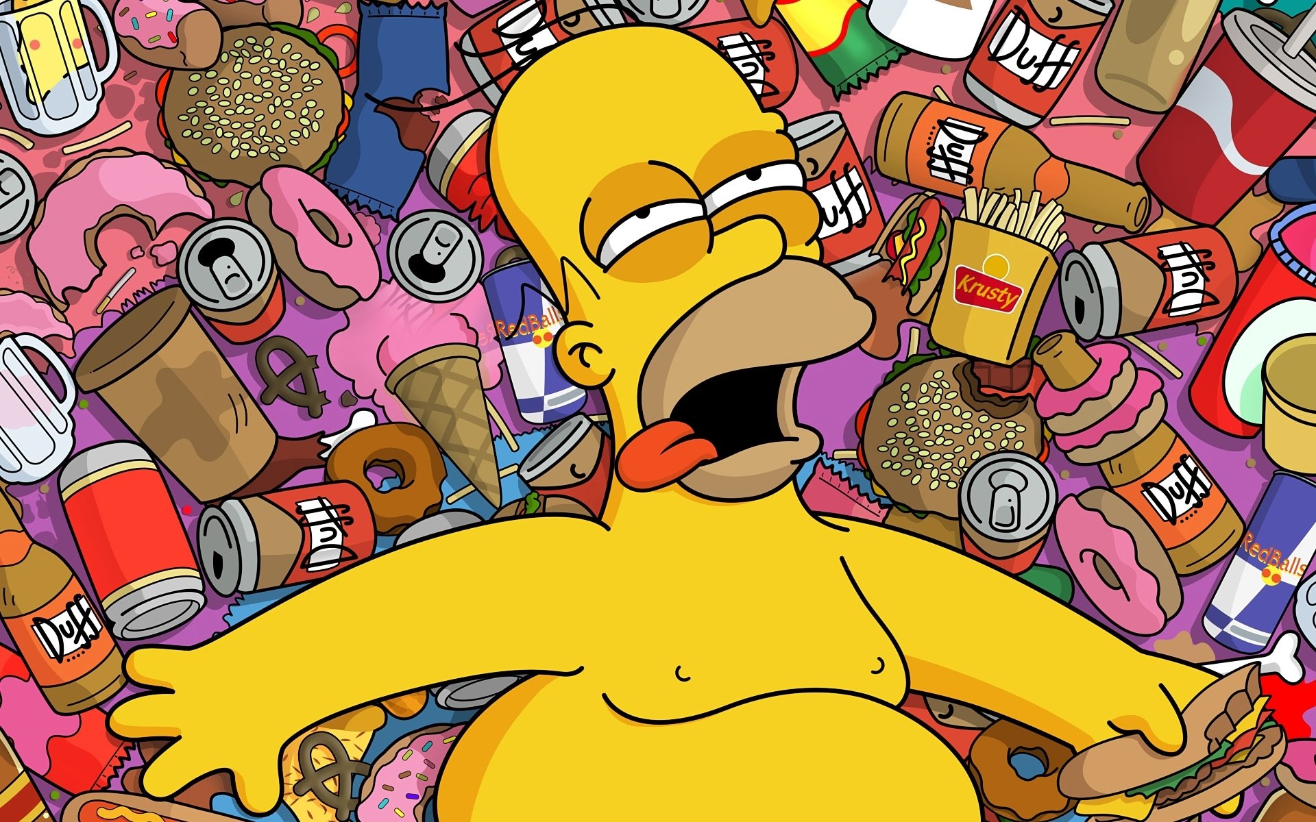 High resolution Homer Simpson hd 1920x1200 background ID:351789 for computer