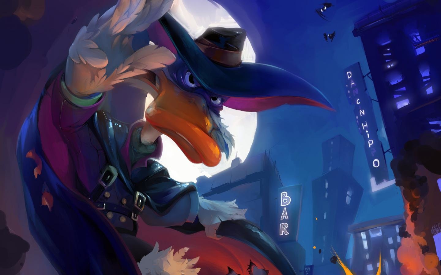 Download hd 1440x900 Darkwing Duck PC background ID:246918 for free