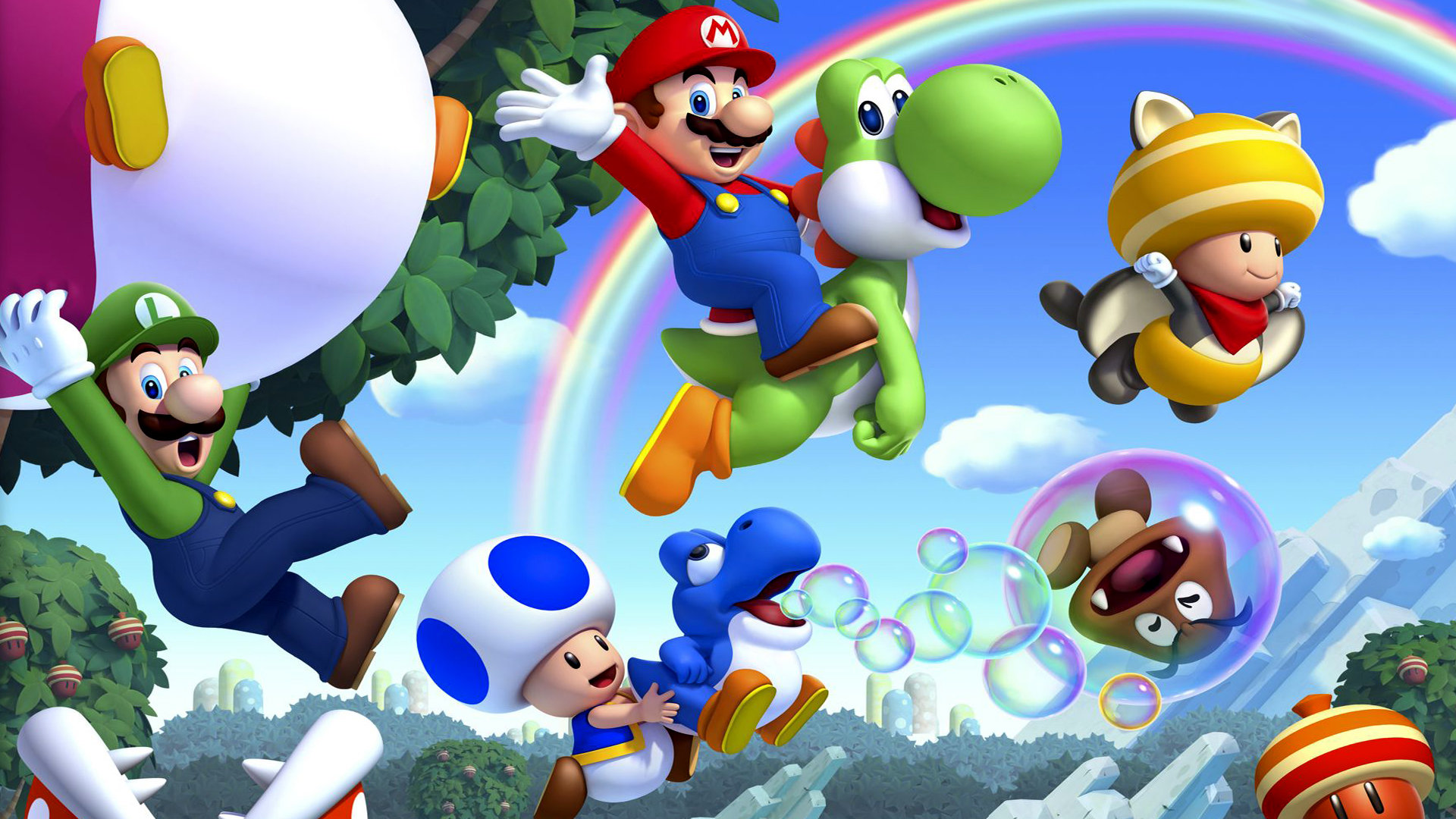 Free download Super Mario Bros. background ID:357664 full hd 1920x1080 for PC