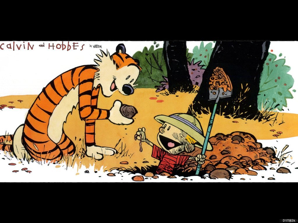 Download hd 1024x768 Calvin and Hobbes desktop wallpaper ID:211313 for free