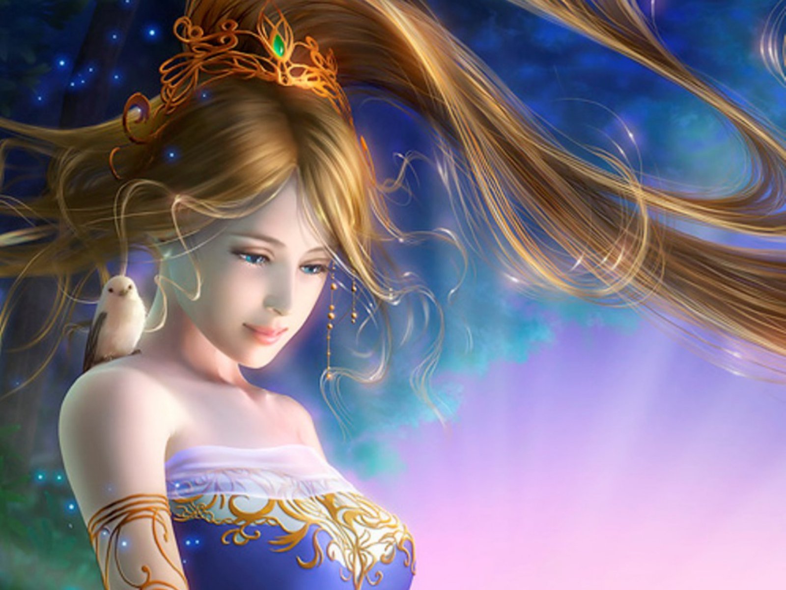 Free download Fantasy girl background ID:335373 hd 1600x1200 for PC