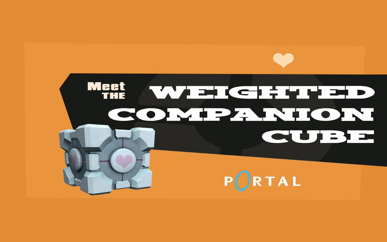 Download hd 1280x800 Weighted Companion Cube PC wallpaper ID:274901 for free