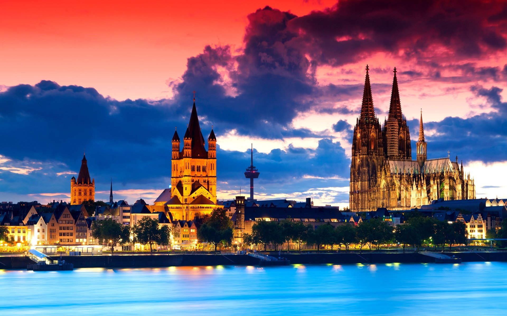 Download hd 1920x1200 Cologne Cathedral desktop wallpaper ID:237514 for free