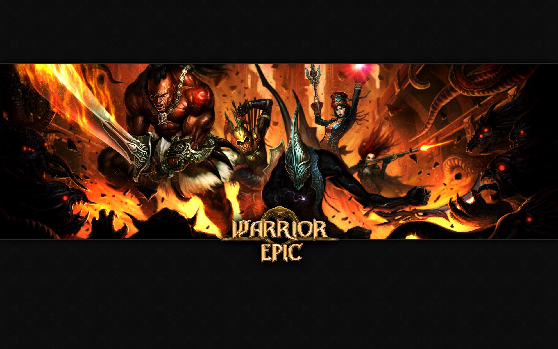 Download hd 1920x1200 Warrior Epic PC wallpaper ID:25083 for free