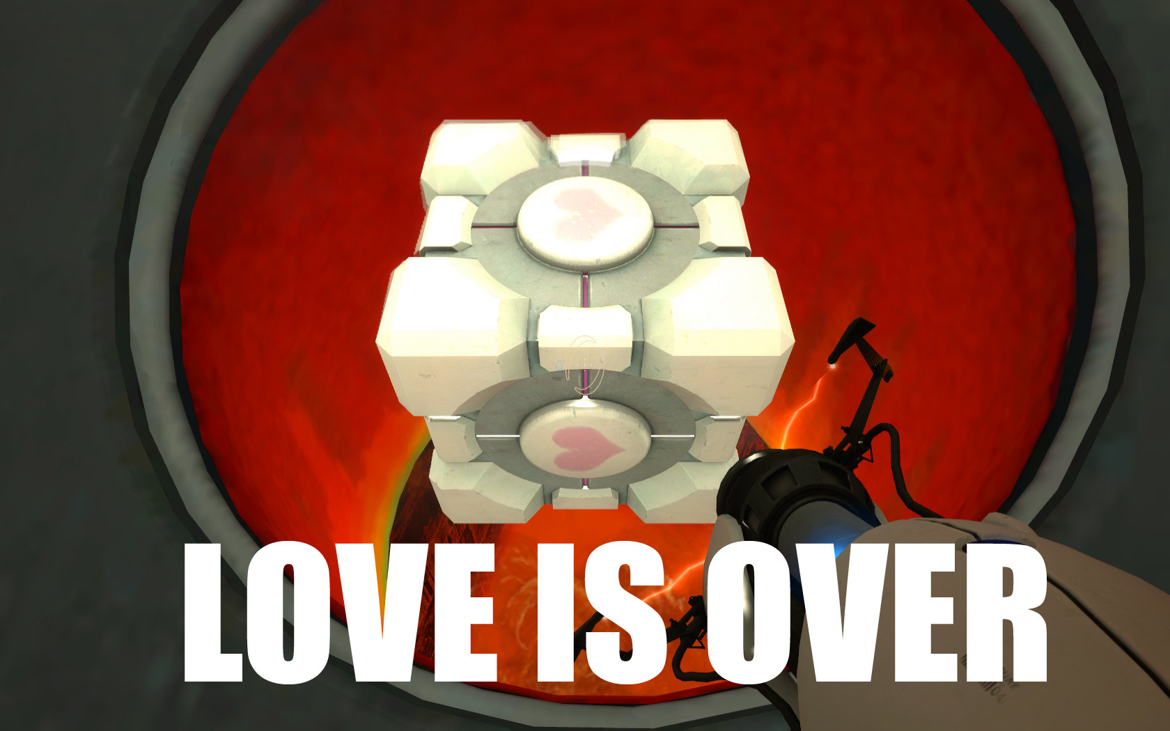 Download hd 1680x1050 Weighted Companion Cube computer background ID:274974 for free