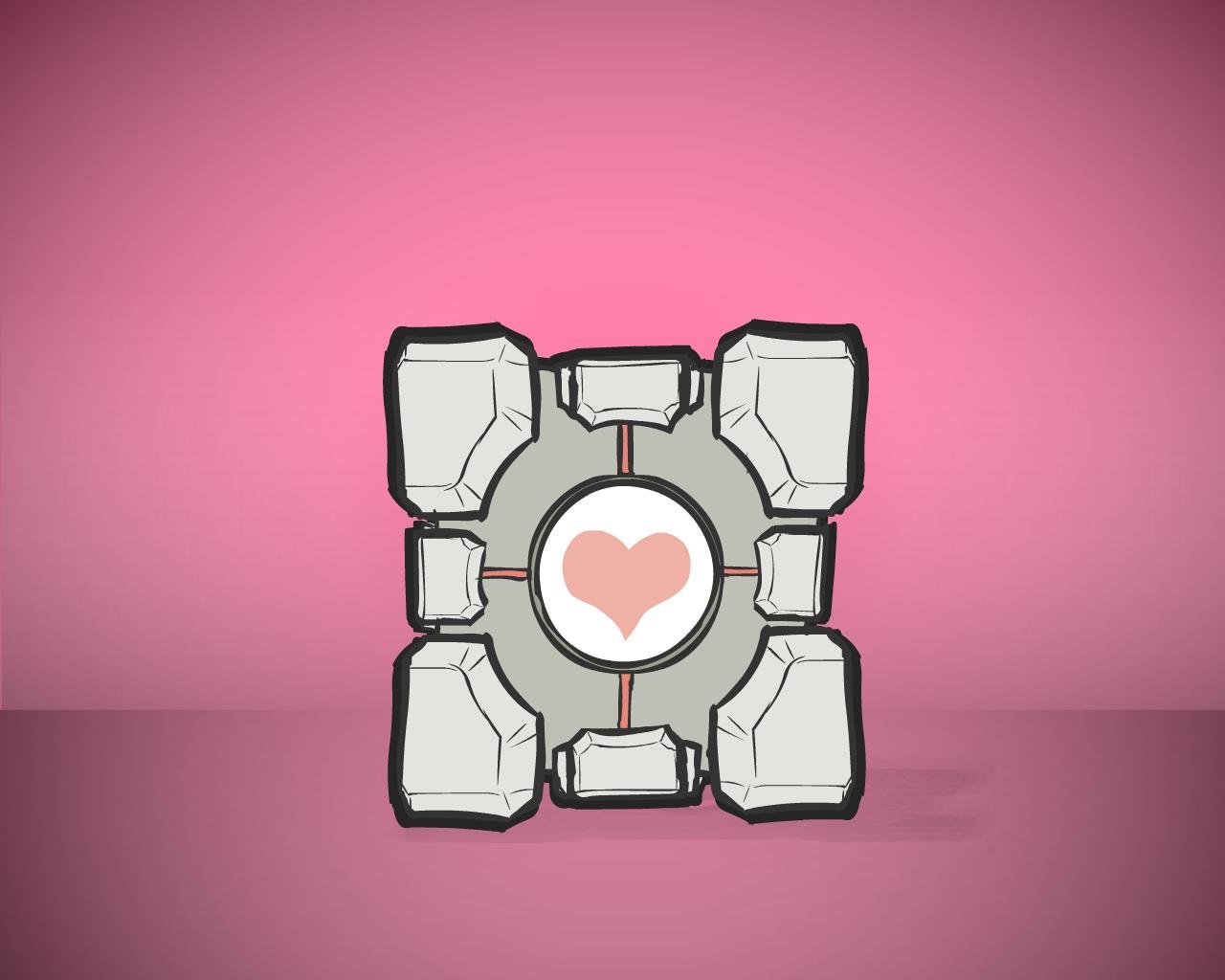 Free Weighted Companion Cube high quality wallpaper ID:274946 for hd 1280x1024 PC