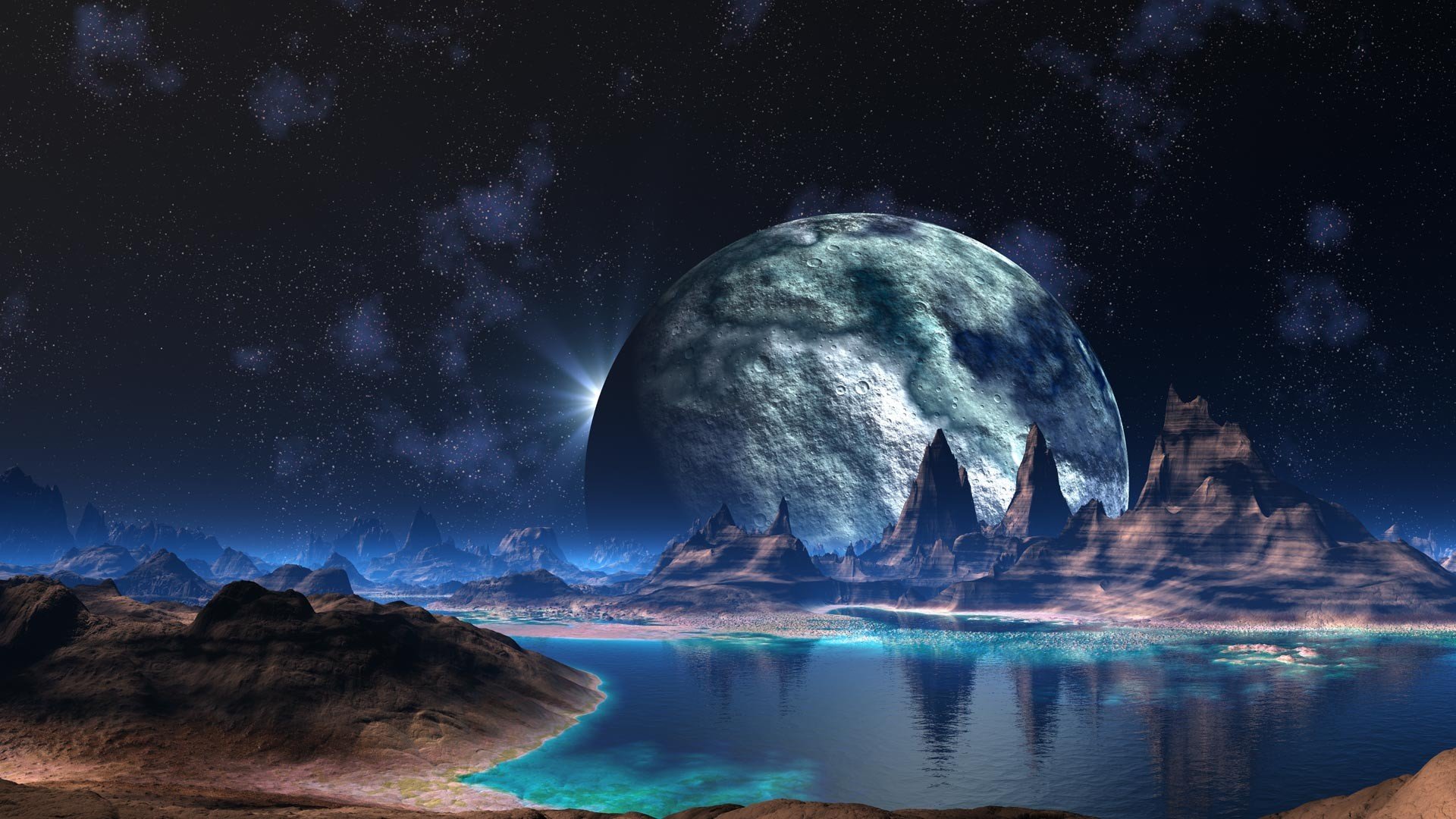 Best Planet Rise background ID:193796 for High Resolution full hd desktop