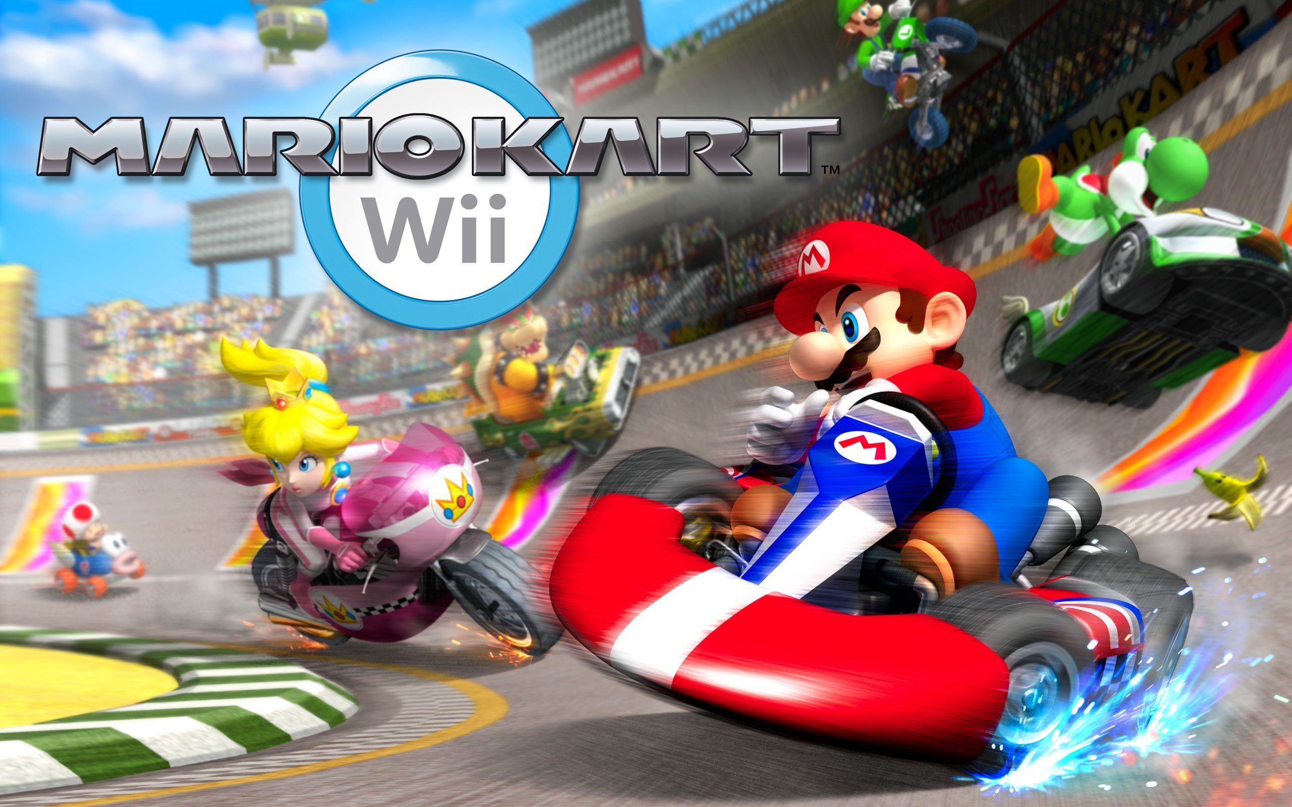 Download hd 2560x1600 Mario Kart Wii PC wallpaper ID:324488 for free