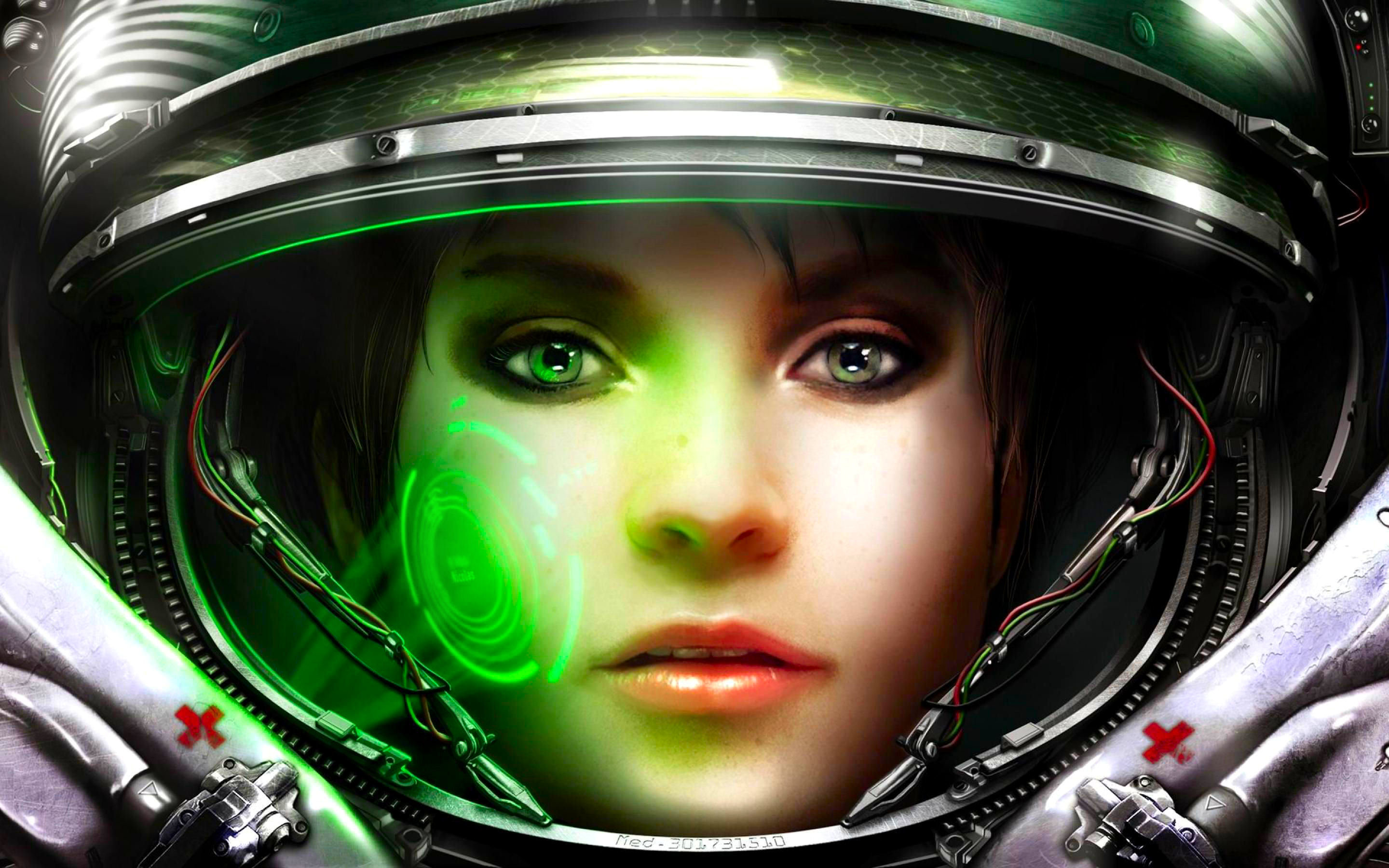 High resolution Space girl hd 2880x1800 background ID:71688 for PC