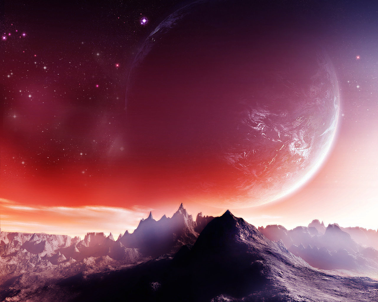 Free download Sci Fi landscape background ID:233104 hd 1280x1024 for PC