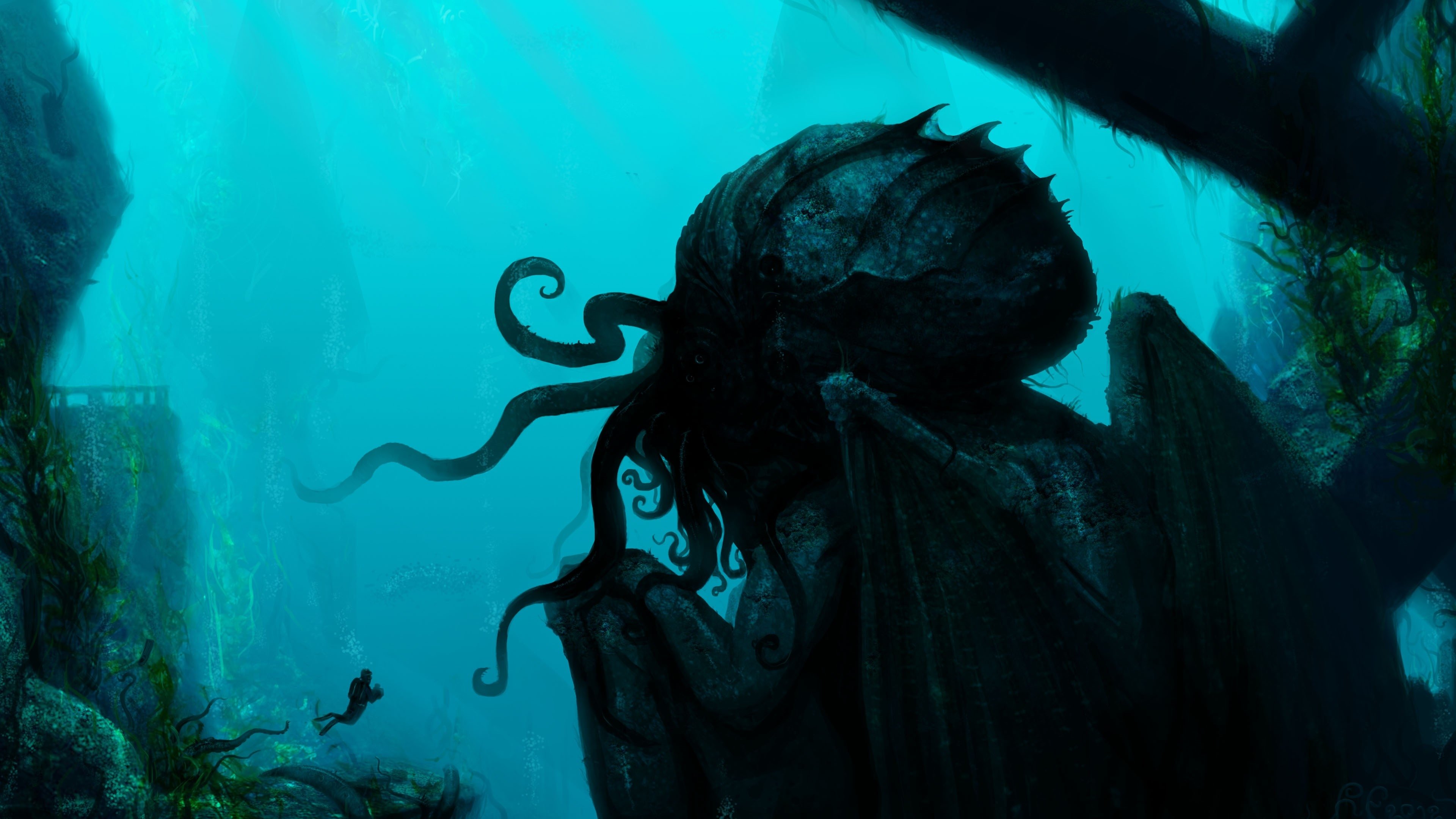 Awesome Cthulhu free wallpaper ID:351011 for uhd 4k PC