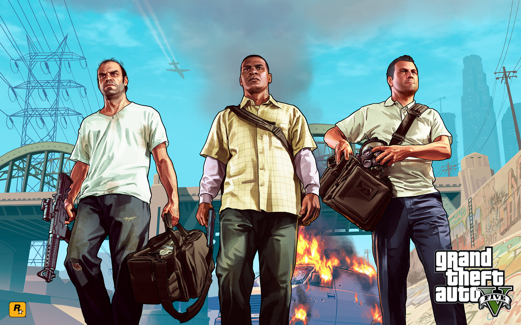 Download hd 1680x1050 Grand Theft Auto V (GTA 5) PC background ID:195272 for free