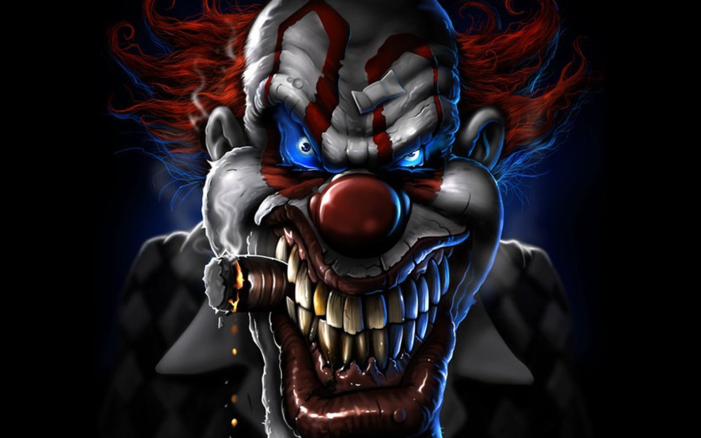 High resolution Scary clown hd 1440x900 background ID:126483 for desktop