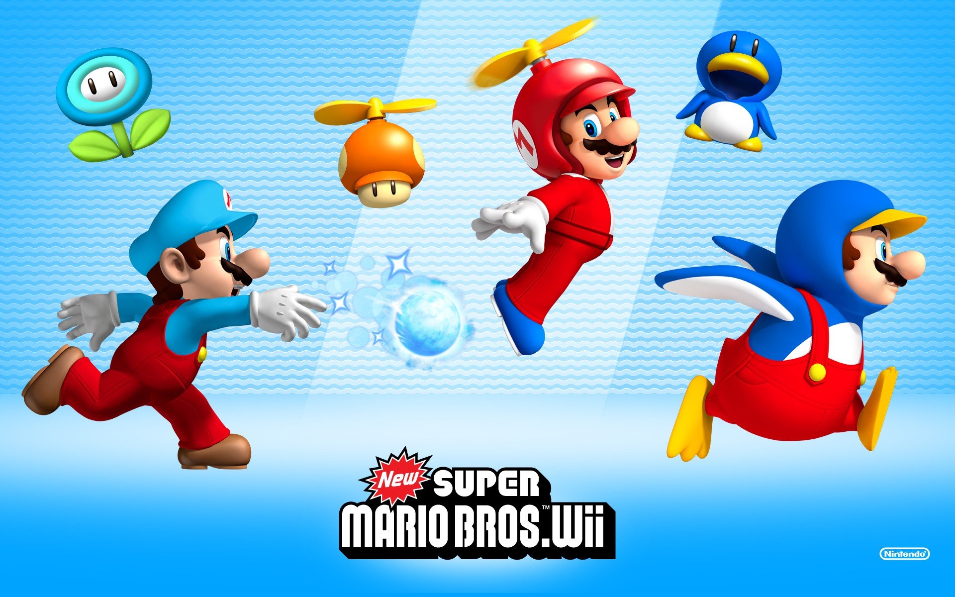 Download hd 1920x1200 New Super Mario Bros. Wii desktop background ID:113192 for free