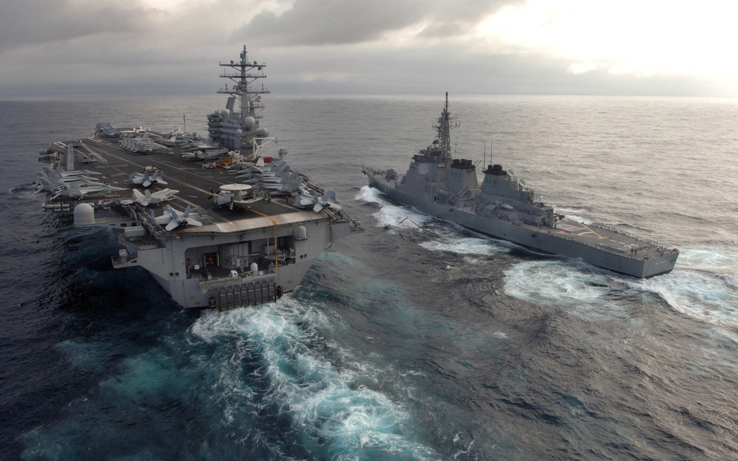 Download hd 2560x1600 USS Ronald Reagan (CVN-76) PC background ID:495681 for free