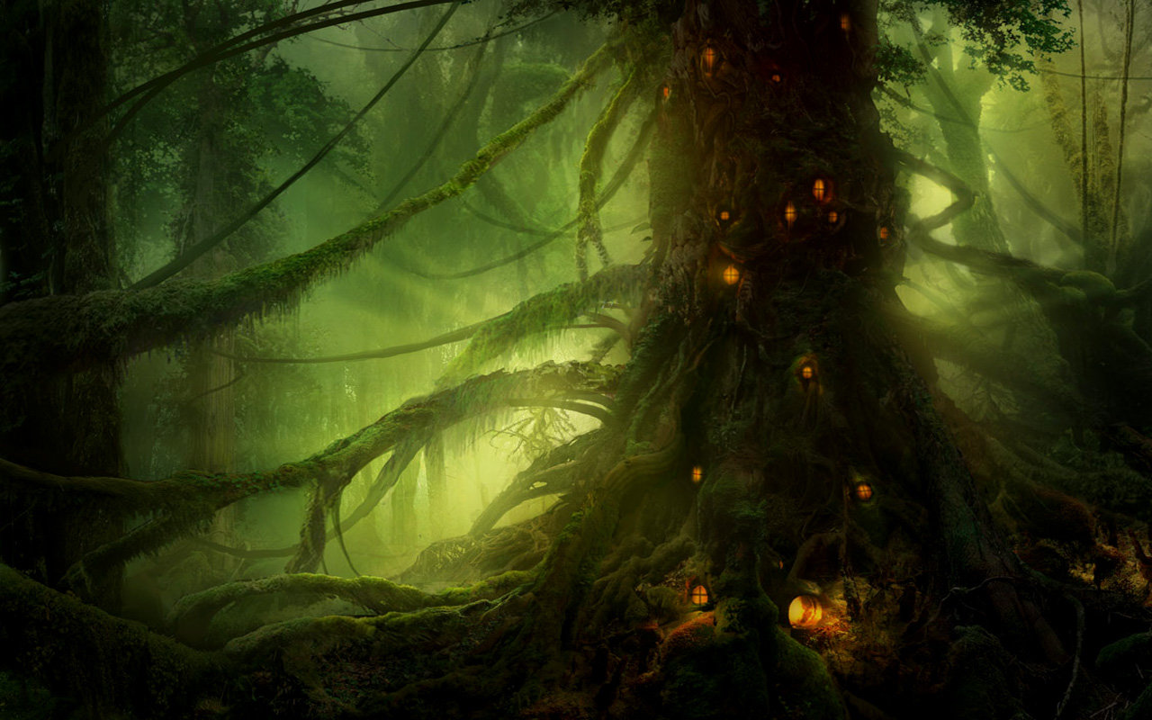 Free download Fantasy forest background ID:20380 hd 1280x800 for PC