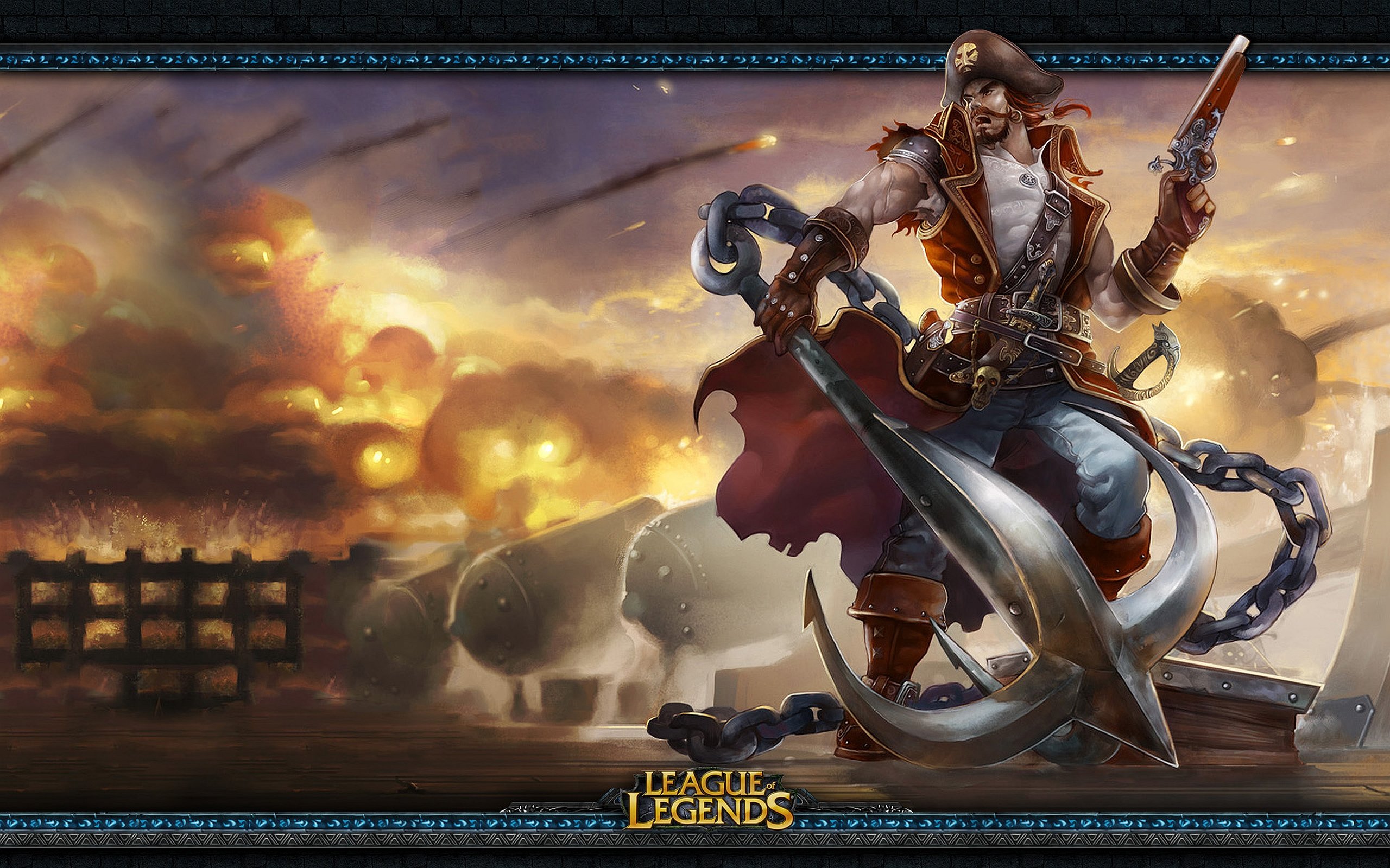 Free Gangplank (League Of Legends) high quality background ID:171975 for hd 2560x1600 computer