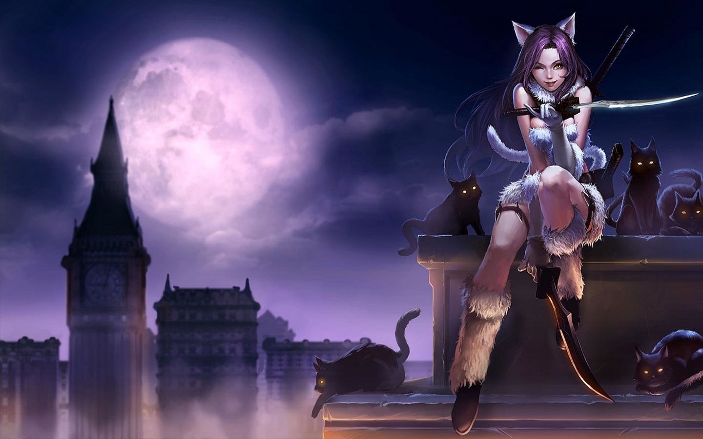 Free download Katarina (League Of Legends) wallpaper ID:171089 hd 1440x900 for computer