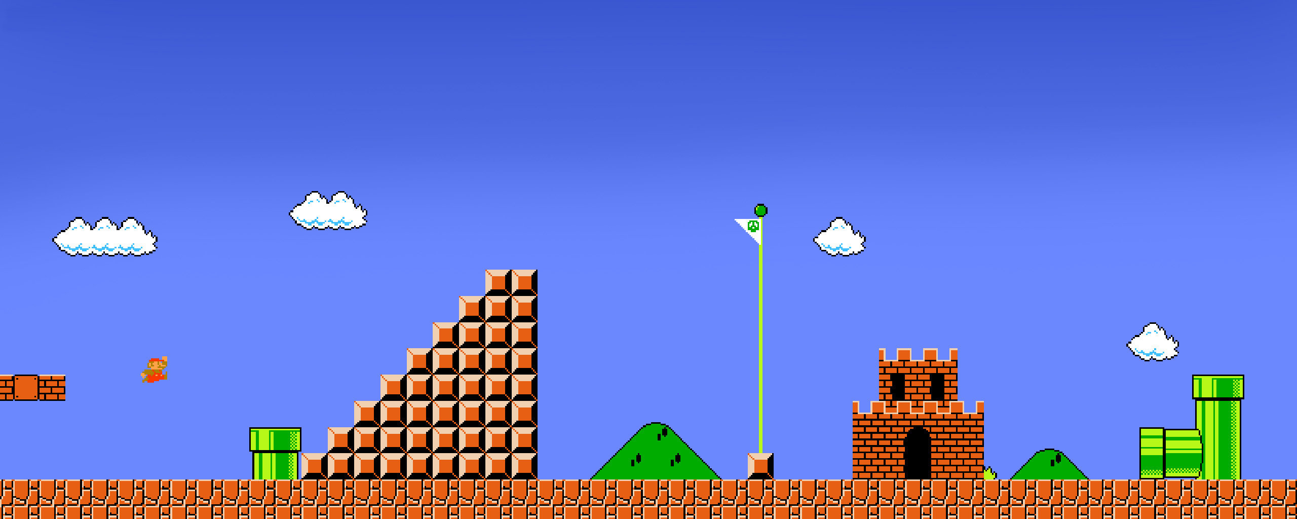 Free Super Mario Bros. 3 high quality background ID:399331 for dual screen 2560x1024 PC
