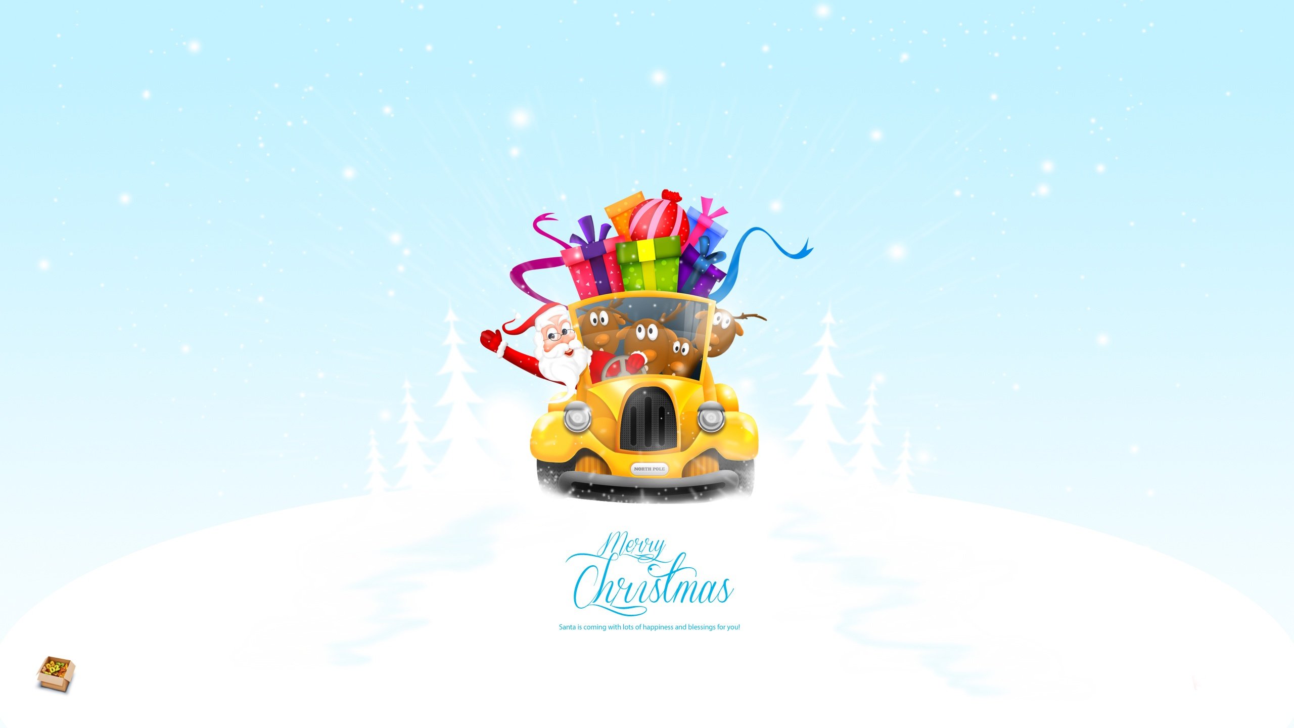Free download Christmas background ID:434519 hd 2560x1440 for desktop