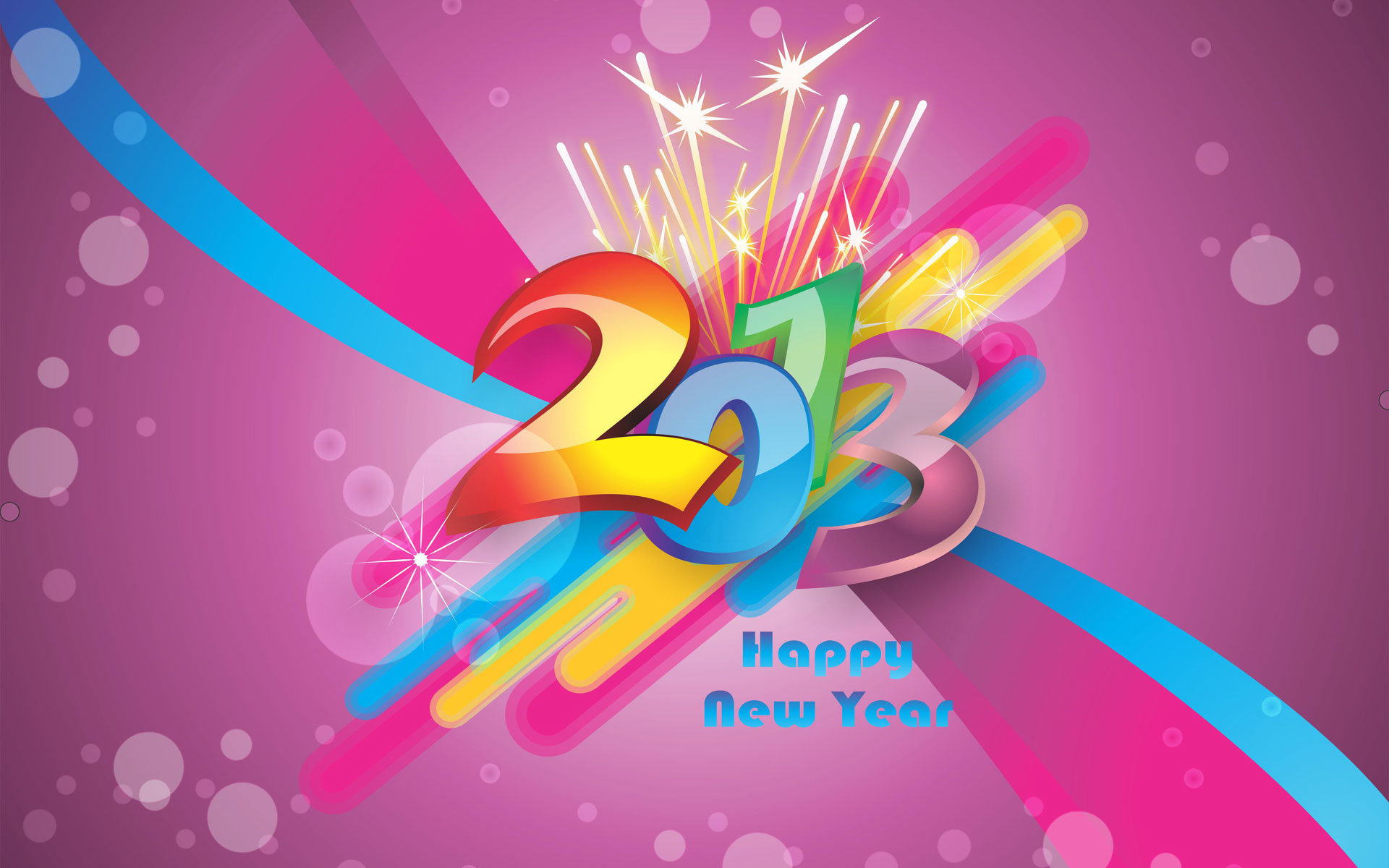 Awesome New Year 2013 free background ID:114988 for hd 1920x1200 PC