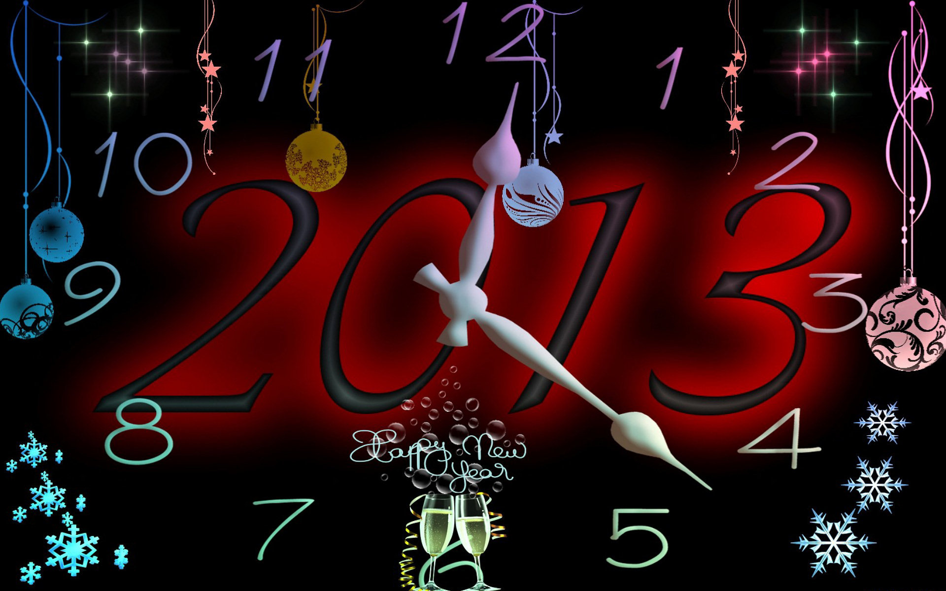 Free New Year 2013 high quality background ID:115020 for hd 1920x1200 computer